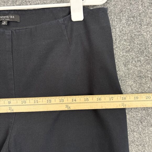 Lafayette 148 Pants Womens Size 10 Black Capsule Staple Crop - Picture 5 of 11
